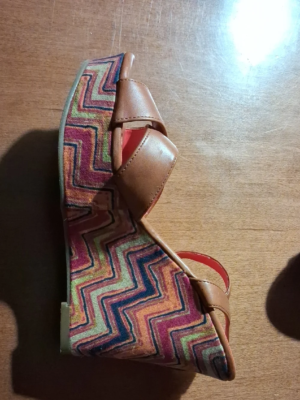 AE American Eagle Wedge Patterned Heels